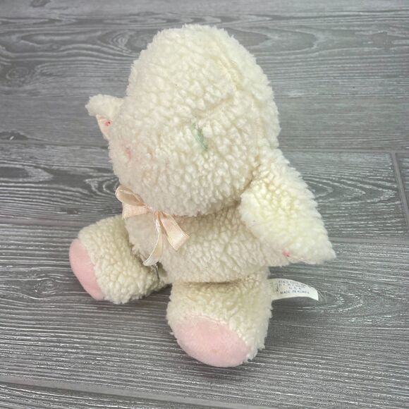 Vintage Eden Lamb Sherpa Plush Musical Wind Up Lullaby Baby Stuffed Animal Toy - Picture 2 of 12